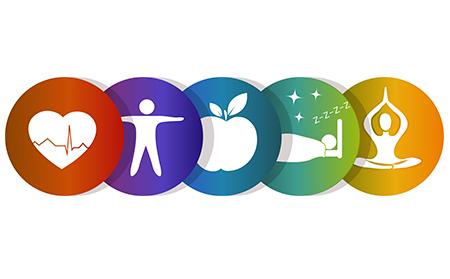 Health and wellness icons