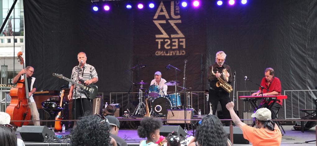 Performers on stage at Tri-C JazzFest Cleveland